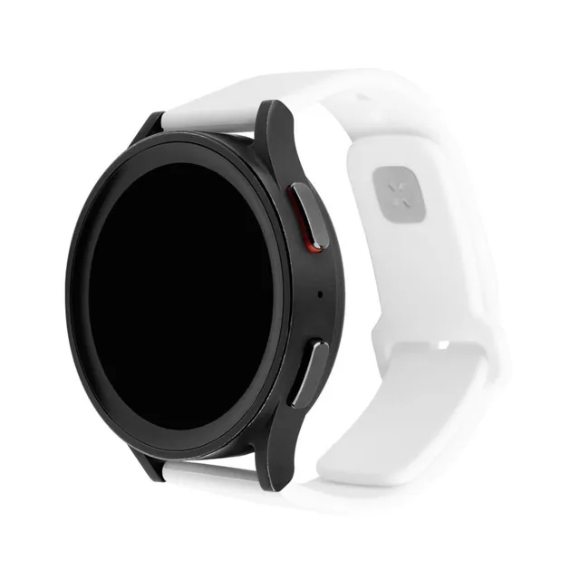 Silikonrem för Smartwatch Universal 20 mm Vit