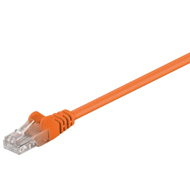 Patchkabel CAT 5e, U/UTP, orange, 10 m kopparklädd aluminiumtråd (CCA)