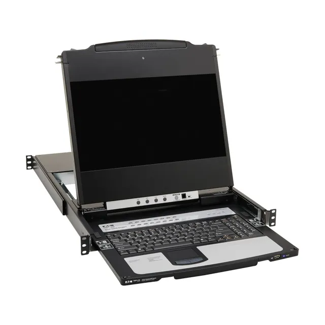 17" Tripp Lite DisplayPort IP KVM Console Switch 16Port 17in LCD Dual Rail 1URM - KVM console - Full HD (1080p) - 17" - TAA Compliant