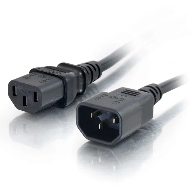 Computer Power Cord Extension - Förlängningskabel för ström - power IEC 60320 C13 till IEC 60320 C14 - AC 250 V - 0.5 m