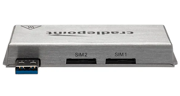 MC400 Modular LTE Modem - Trådlöst mobilmodem - 4G LTE Advanced Pro - USB - 1.2 Gbps - för Cradlepoint E300, E3000, E300 Series Enterprise