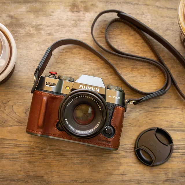 SmallRig 4711 Leather Half Case Kit for Fujifilm X-T50 Green