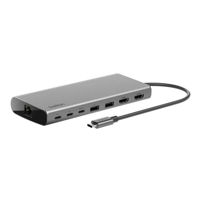 USB-C Dockningsstation Dual Display 8 Portar