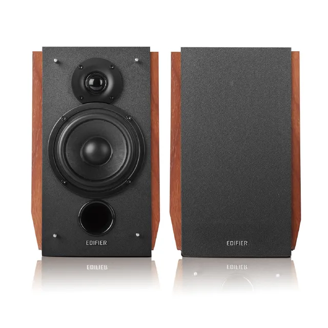 R1700BTS - 4" Bluetooth Bookshelf Speakers - 66W - Brown