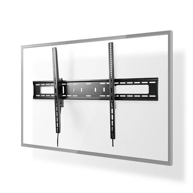 Tiltbar TV väggfäste | 60 - 100 " | Maximal skärmvikt som stöds: 75 kg | Går att tilta: 5 ° | Minsta väggdistans: 85 mm | Stål | Svart