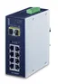 PLANET IGS-10020MT - Switch - Administrerad - 8 x 10/100/1000 + 2 x Gigabit SFP - DIN-skenmonterbar, väggmonterbar - Växelström 24 V/likström 12-48 V