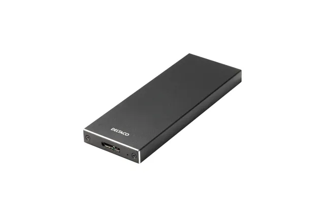 Externt M.2 kabinett, USB 3.0, 5 Gbps, Black