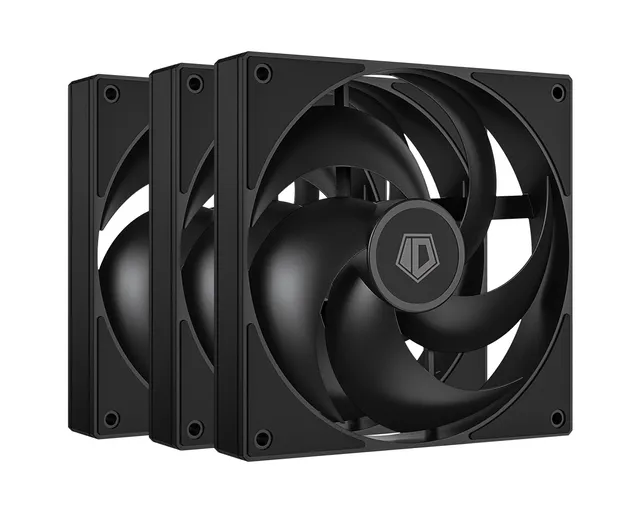 AS-120-K TRIO - Chassi fläkt - 120mm - Svart - 27 dBA