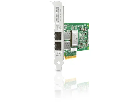 HPE StorageWorks 82Q - Värdbussadapter - PCIe x8 låg profil - 8Gb Fibre Channel x 2 - begagnat - för ProLiant DL165 G7, DL360 G7, DL380 G6, SL160s G6