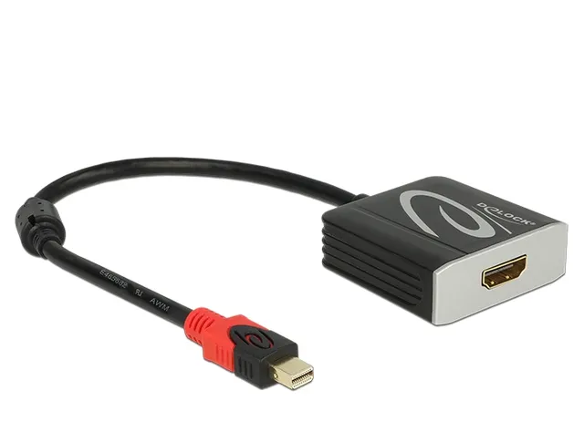 mini DisplayPort till HDMI-adapter - Aktiv - 4K i 60Hz - Svart