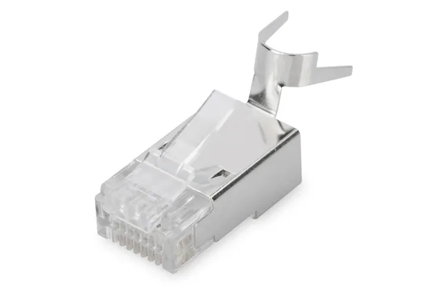 - Nätverkskontakt - RJ-45 (hane) - skärmad