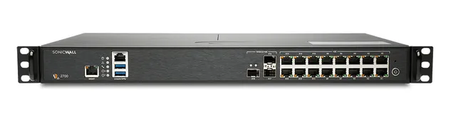 SonicWall NSa 2700 - High Availability - säkerhetsfunktion - 10GbE - 1U - kan monteras i rack