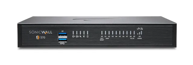 SonicWall TZ570 - Säkerhetsfunktion - 1GbE, 5GbE - ej återförs - skrivbord