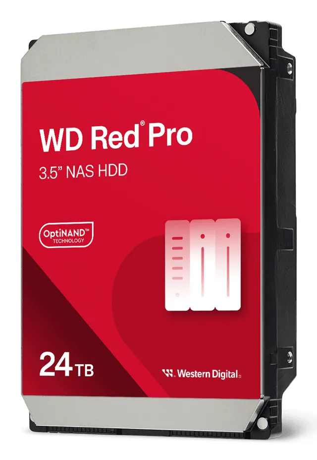 WD Red Pro WD241KFGX - Hårddisk - Enterprise - 24 TB - inbyggd - 3.5" - SATA 6Gb/s - 7200 rpm - buffert: 512 MB