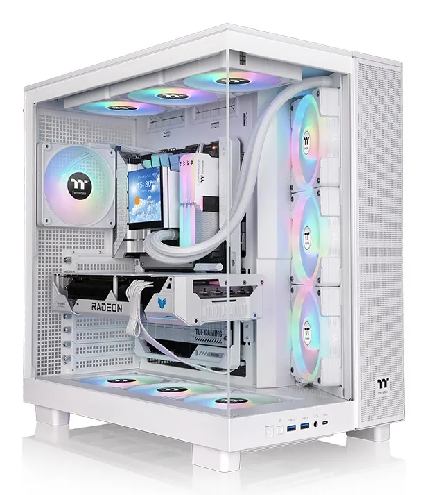 View 380 XL TG ARGB - Chassi - Desktop - Vit