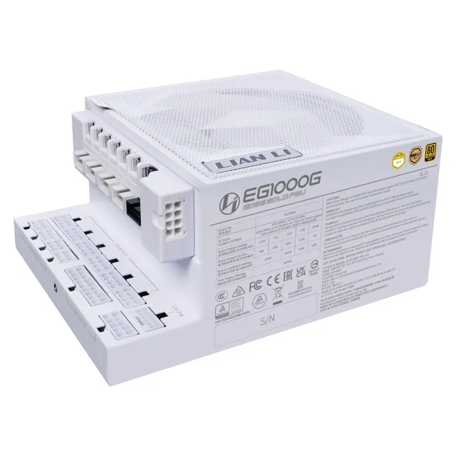 Lian Li Edge 1000W 80+ Platinum Helmodulär ATX 3.1 (Vit)
