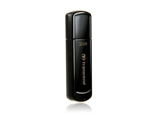 JetFlash 350 USB 2.0 32 Gt -muistitikku, musta