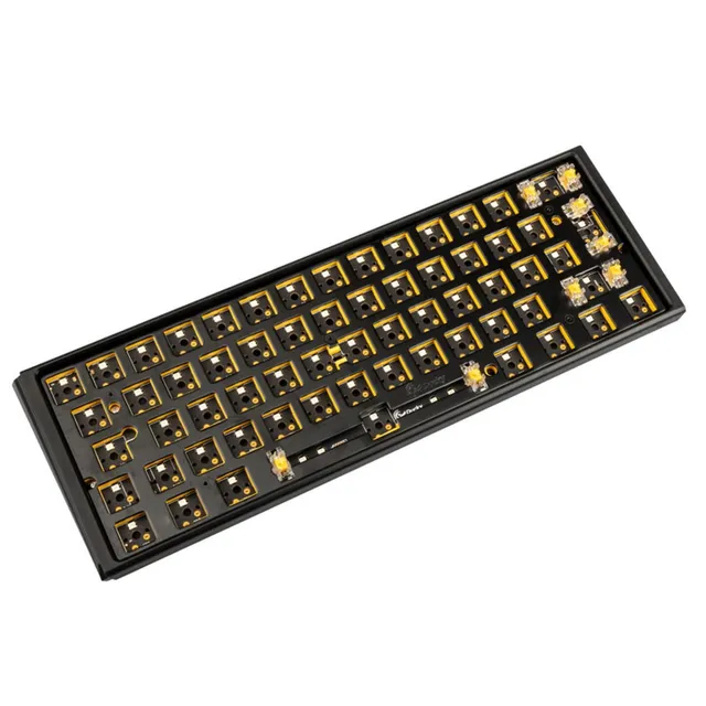 One 3 - Classic - Mini 60% - RGB - ND - Barebone ISO (No Switches / Keycaps) - Gaming Tangentbord - Grå