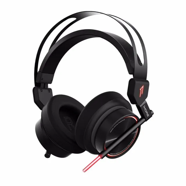 Spearhead VR GAMING - Hörlurar med mikrofon - 7.1-kanals - fullstorlek - kabelansluten - aktiv brusradering - USB, 3,5 mm kontakt