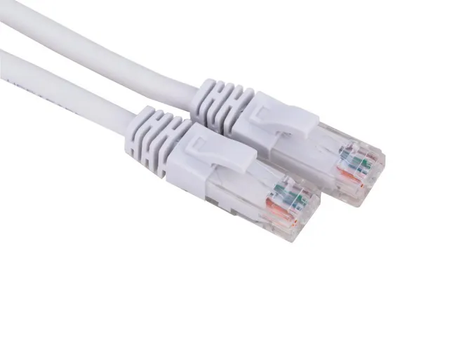 Nätverkskabel Cat6 vit 10m