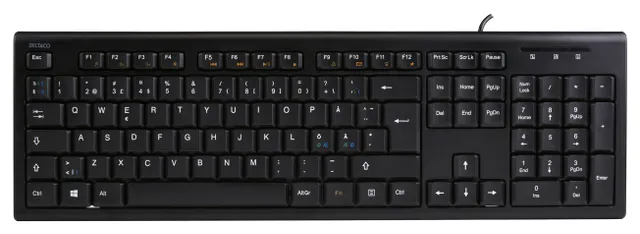 TB-626 - Tangentbord - USB - nordisk - sva