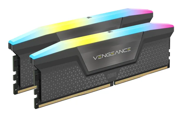Vengeance RGB DDR5-5200 - 32GB - CL40 - Dual Channel (2 pcs) - AMD EXPO & Intel XMP - Grå med RGB