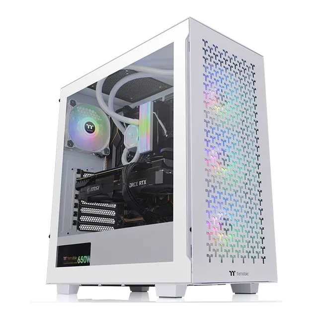 CA-1S3-00M6WN-03 -miditornikotelo RGB-valaistuksella, valkoinen
