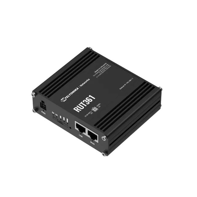 RUT361 Industrial Cellular Router (RUT361100000 / Standard package with EU PSU) - Wireless router N Standard - 802.11n