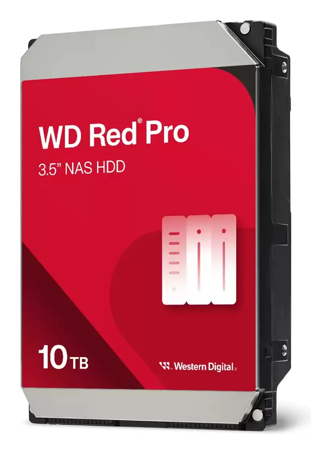 WD Red Pro WD103KFBX - Hårddisk - Enterprise - 10 TB - inbyggd - 3.5" - SATA 6Gb/s - 7200 rpm - buffert: 512 MB