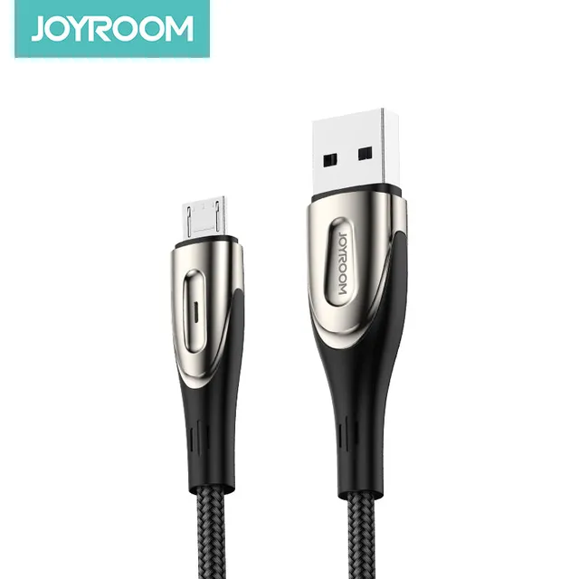Sharp Series S-M411 USB-A / micro USB 3A 1.2m Cable with Charging Indicator - Black