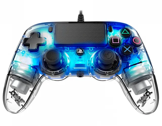 Wired Illuminated Compact Controller Blue - Wired Controller - Sony PlayStation 4