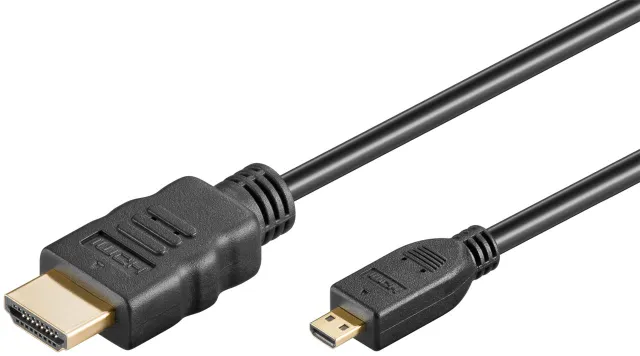 HDMI - Micro HDMI 2.0 - 0.5m - Svart
