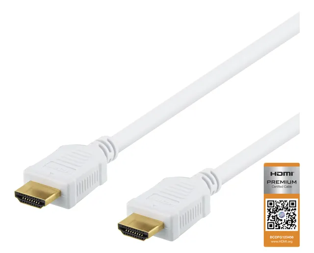 HDMI-kabel - 2m - 4K - Vit