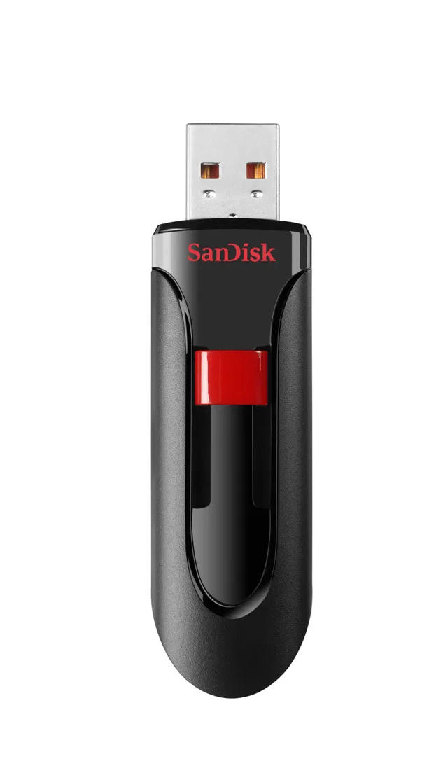 Cruzer Glide - USB flash-enhet - 256 GB - USB 2.0 - svart, röd