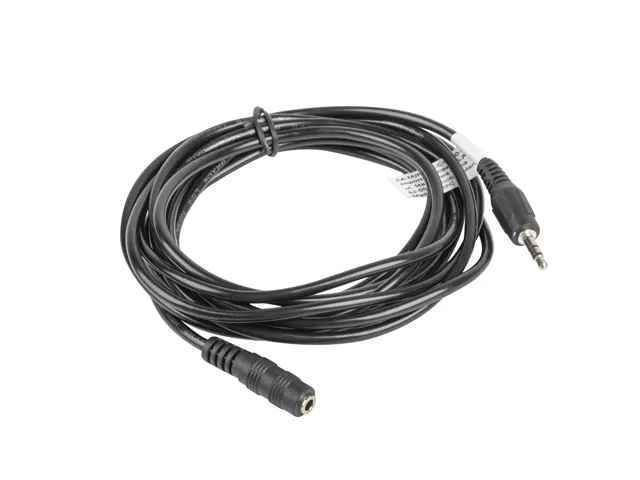 Ljudkabel Förlängning 3,5mm 3Pin 3 Meter Svart