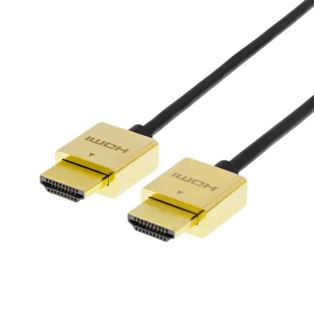 ultratunn HDMI-kabel, 3,6mm diameter, 2 meter