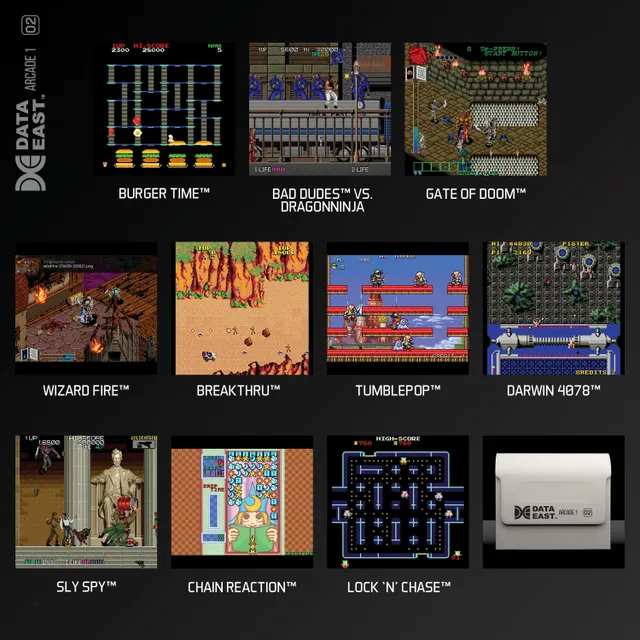 Data East Arcade 1 - Evercade - Samling