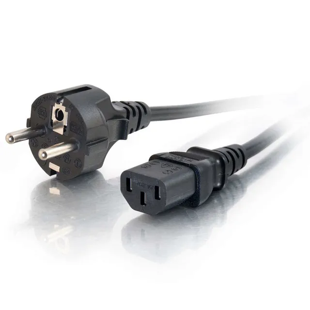 Universal Power Cord - Strömkabel - power CEE 7/7 (hane) till power IEC 60320 C13 - 2 m - formpressad - svart - Europa