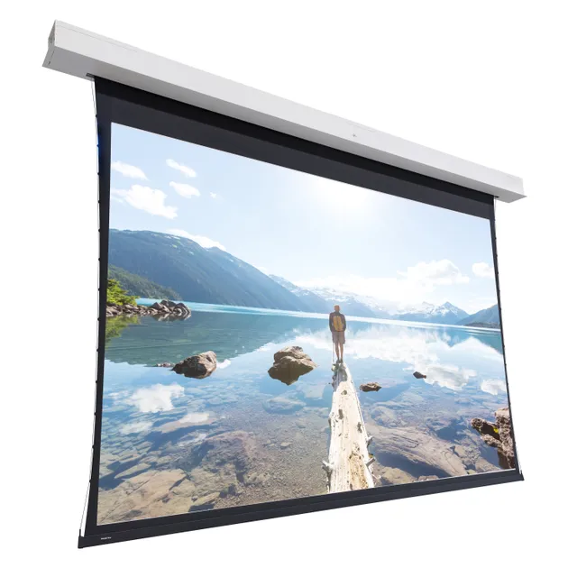 Projecta Tensioned Descender Large Electrol HDTV Format Screen Surface Assembly - Projektionsskärmyta med motor och bottenpanel - takmonterbar - 199"