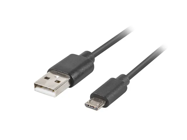 USB 2.0 Kabel MICRO-B-B till USB 3 Meter QC 3.0 Svart