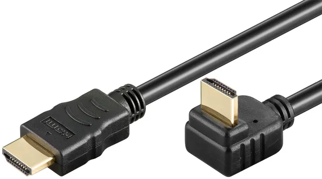 Höghastighets-HDMI™-kabel 270° med Ethernet HDMI™-kontakt (typ A) > HDMI™-kontakt (typ A), 1.5 m