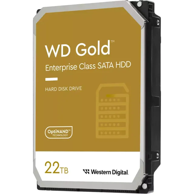 Gold - 22TB - Hårddisk - WD221KRYZ - SATA-600 - 3,5"