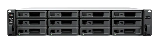 RackStation RS2423RP+II, 12-bay NAS, 2U, AMD Ryzen V1780B Quad Core, 8 GB RAM, 1x10Gbe LAN + 2x1GbE LAN, redundant nätagg
