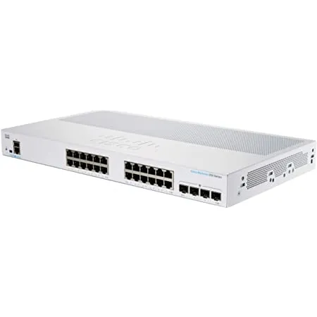 Business 250 Series CBS250-24T-4G - Switch - L3 - smart - 24 x 10/100/1000 + 4 x Gigabit SFP - rackmonterbar - återanvänd