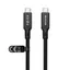 1,5 m USB4 USB-C till C nylonflätad kabel PD3.1 240W 40G 8K60Hz 4K144Hz svart