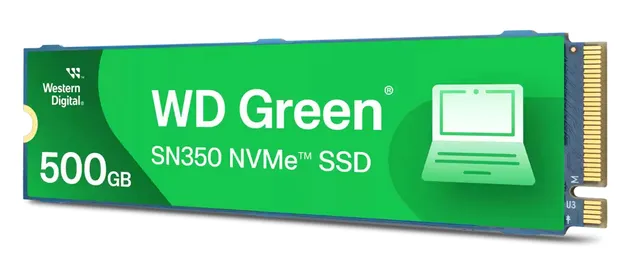 500 GB WD Green SN350 SSD, M.2 2280 NVMe PCIe Gen.3