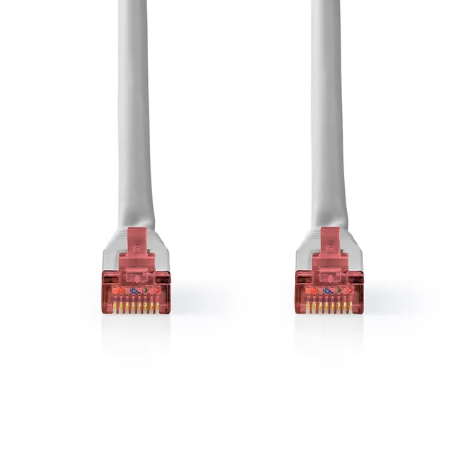 CAT6 Nätverkskabel | RJ45 hane | RJ45 hane | SF/UTP | 2.00 m | Rund | PVC | Grå | Label