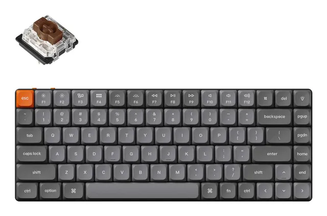 K3 Max Wireless Hot-Swap Gateron Low Profile Brown