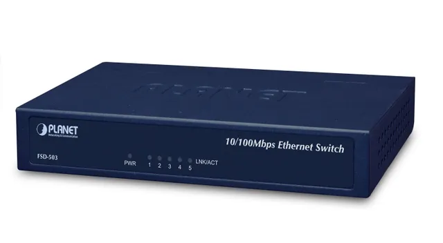 FSD-503 - Switch - 5 x 10/100 - skrivbordsm