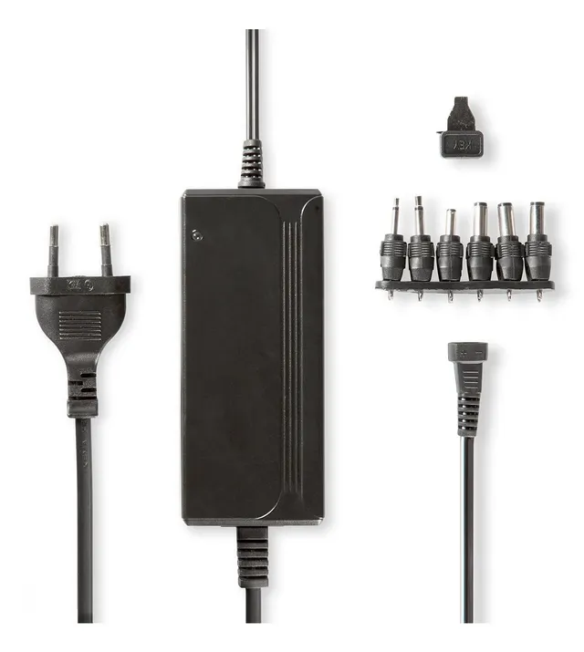 Universal nätadapter | 36 W | 5 / 6 / 7.5 / 9 / 12 / 13.5 / 15 V DC | 3.60 m | 2.4 A - 3.0 A A | 6 plug(s) | Svart